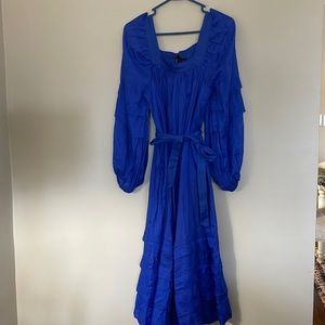 NWT Banana Republic Blue Flowing Dress Size XS